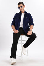 Blue Classic Corduroy Shaket Shirt