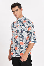 Trendy Elephant White Short Kurta