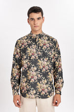 Shankh Royal floral Dark Green short kurta